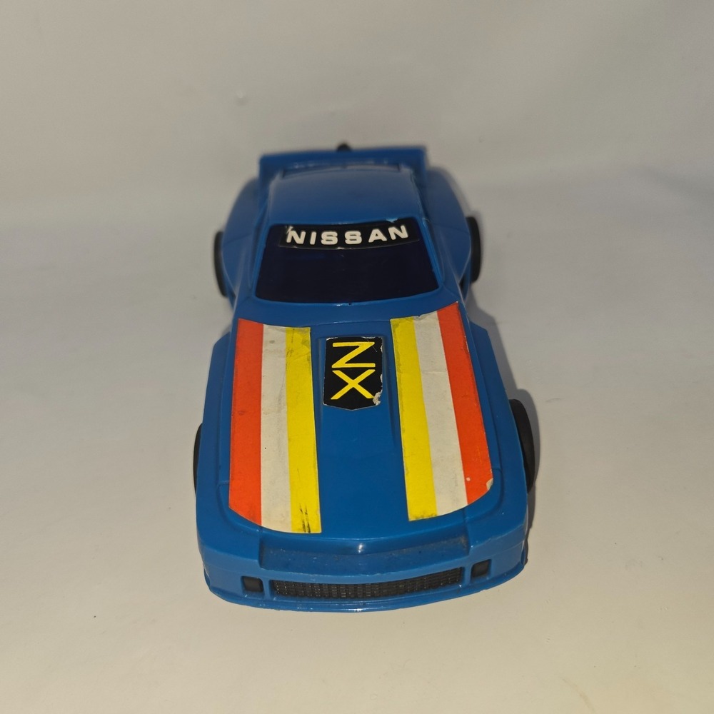 Lanard Toys Pull String Nissan ZX Blue Race Car Pull Cord 1982 Works Vintage - Picture 6 of 16